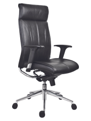 CHICAGO leather black swivel chair
